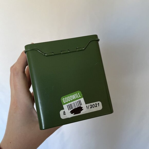Chocolate Ammo box dark forest green empty box container gift funny - Picture 6 of 7